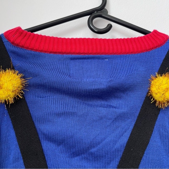 Tipsy Elves Ugly Christmas Tree Sweater with Suspenders Size Large - Picture 7 of 9